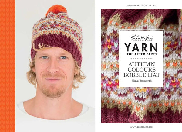 Patrón Impreso YARN The After Party nº 36 – Autumn Colours Bobble Hat (Scheepjes) - Portada libreto