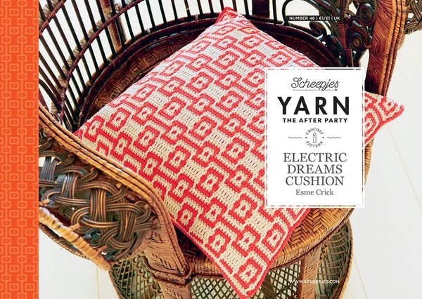 Patrón Impreso YARN The After Party nº 46 – Electric Dreams Cushion (Scheepjes) - Portada libreto