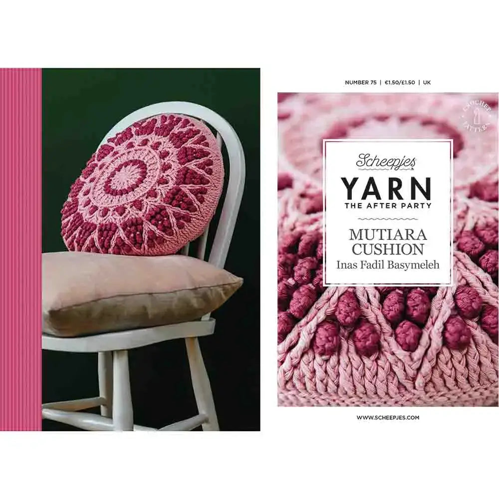 Patrón Impreso YARN The After Party nº 75 – Mutiara Cushion (Scheepjes) - Portada libreto