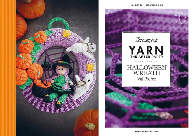 Patrón Impreso YARN The After Party nº 76 – Halloween Wreath (Scheepjes) - Portada libreto
