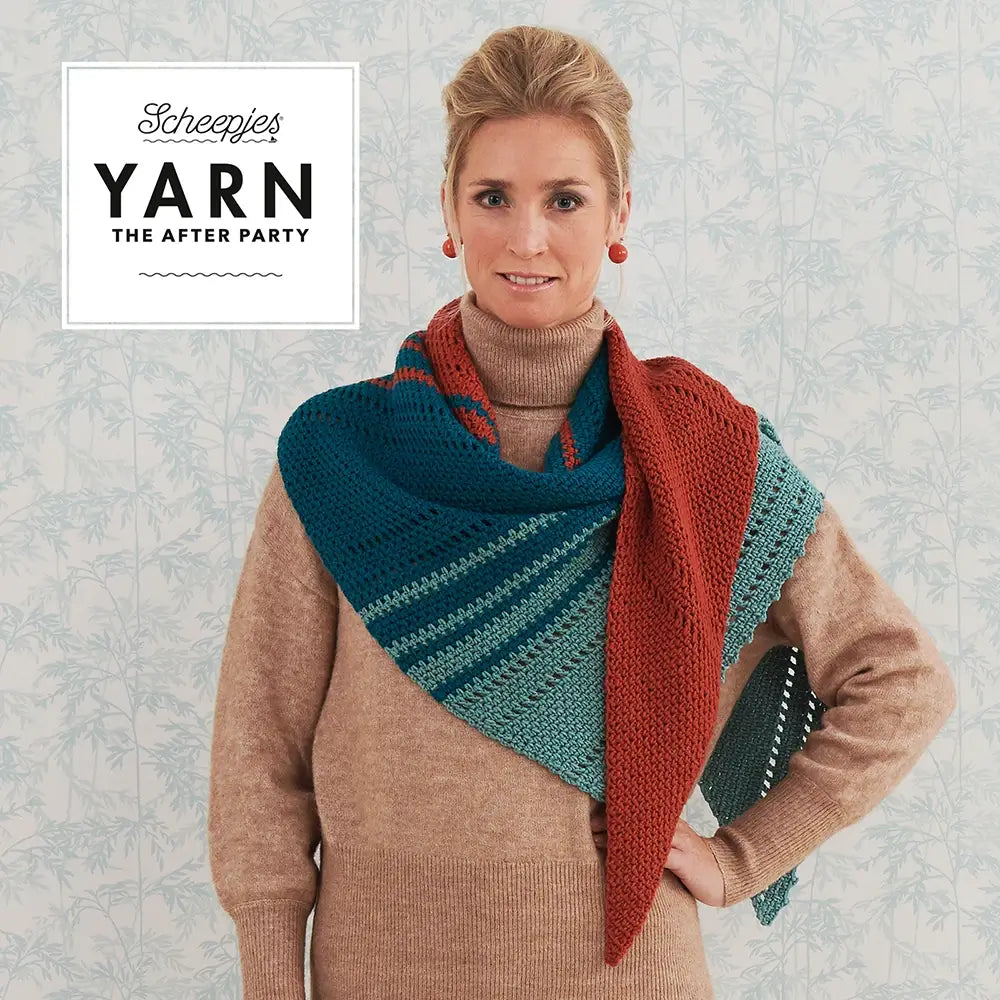 Patrón Impreso YARN The After Party nº 92 – Away Day Shawl (Scheepjes) - Detalle 1