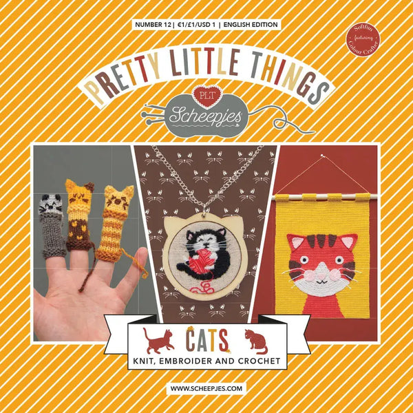 Patrón impreso Pretty Little Things nº 12 – Cats (Scheepjes) - Portada
