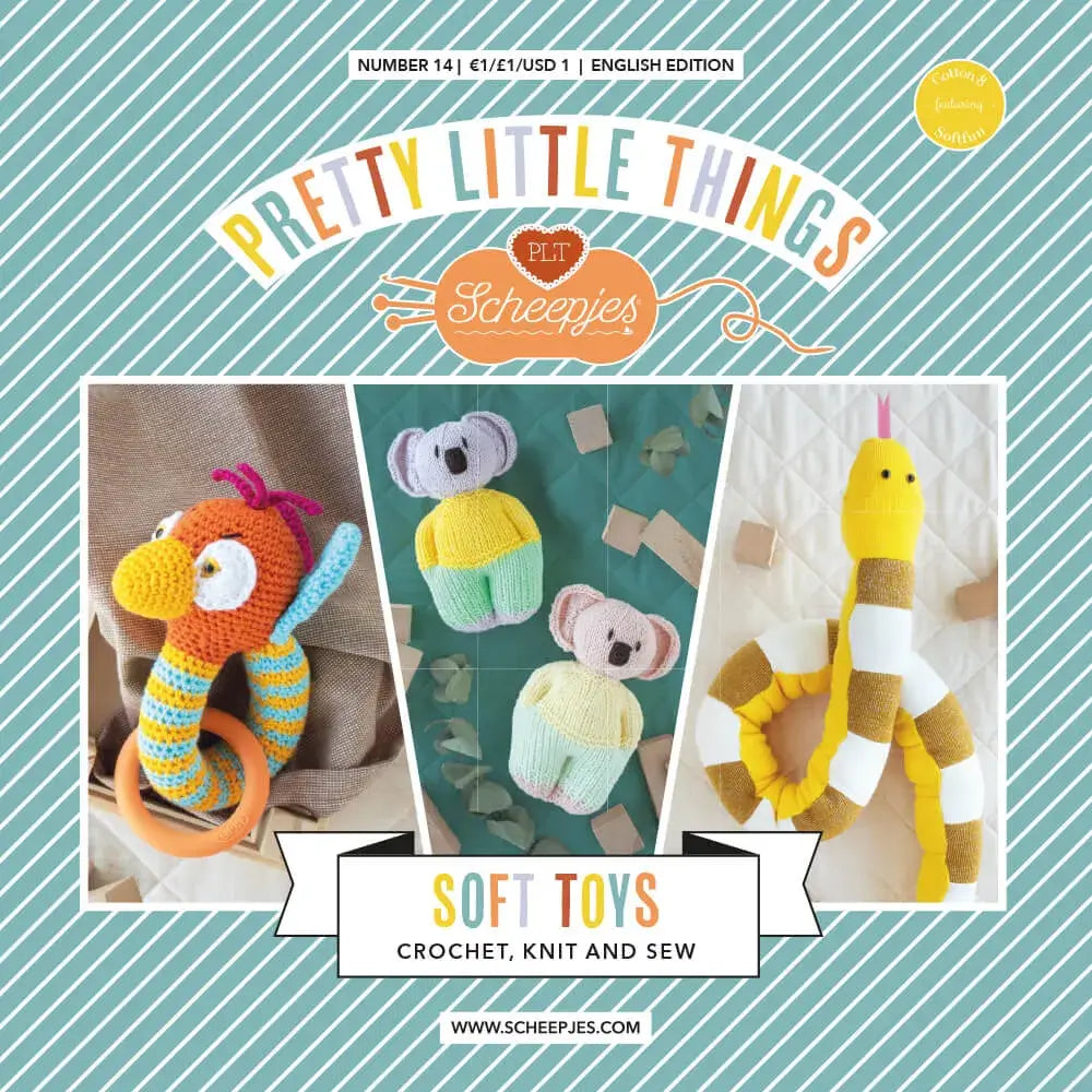 Patrón impreso Pretty Little Things nº 14 – Soft Toys (Scheepjes) - Portada