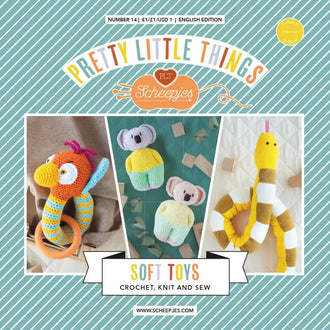 Patrón impreso Pretty Little Things nº 14 – Soft Toys (Scheepjes) - Portada