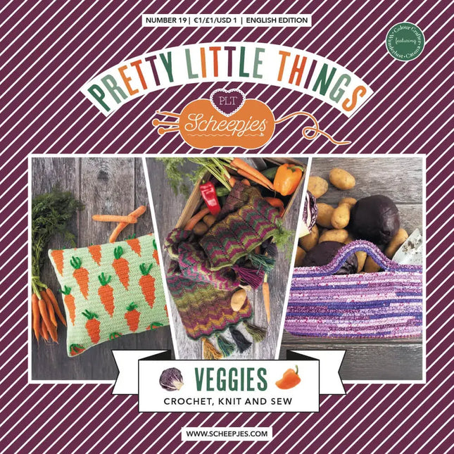 Patrón impreso Pretty Little Things nº 19 – Veggies (Scheepjes) - Portada