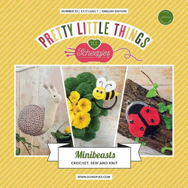 Patrón impreso Pretty Little Things nº 25 – Minibeasts (Scheepjes) - Portada