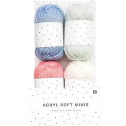 RICO DESIGN - Acryl Soft Minis pastel Pack 4 Und