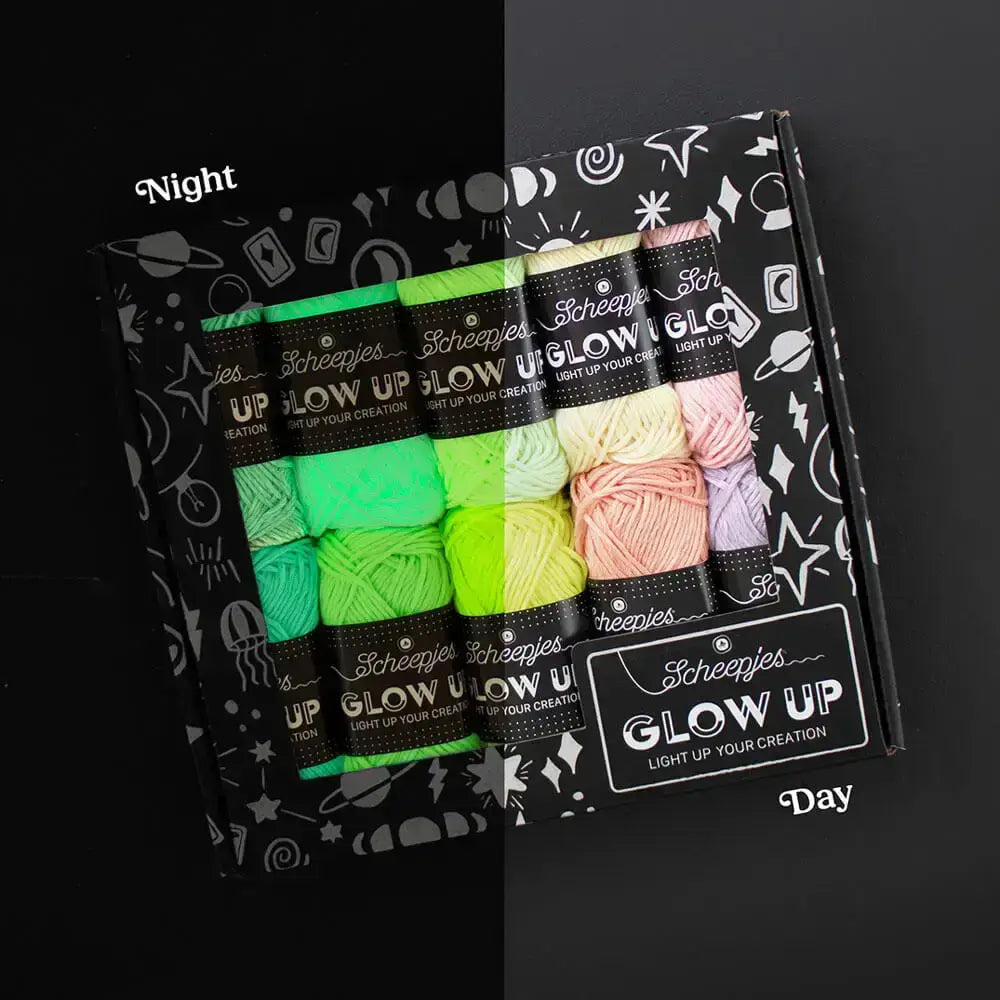 Scheepjes Glow Up Colour Pack - Brilla en la oscuridad