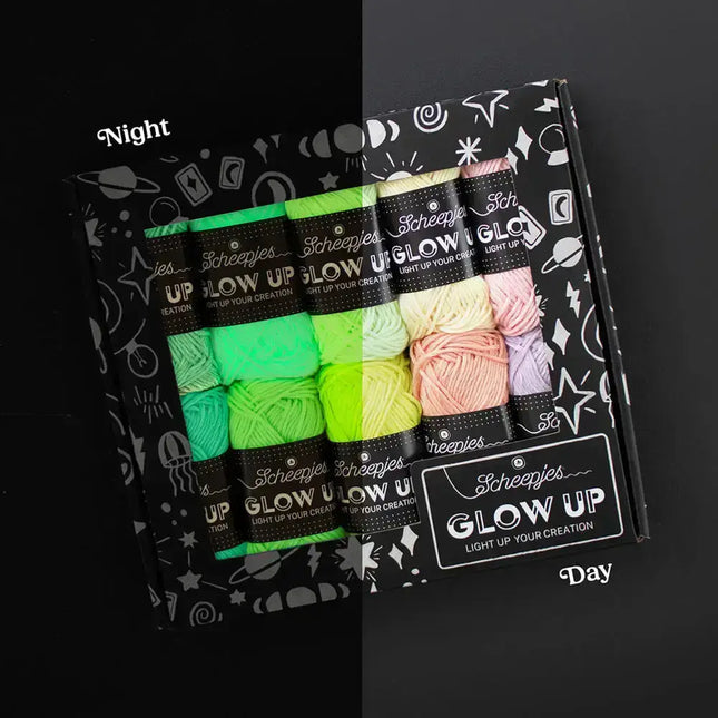Scheepjes Glow Up Colour Pack - Brilla en la oscuridad