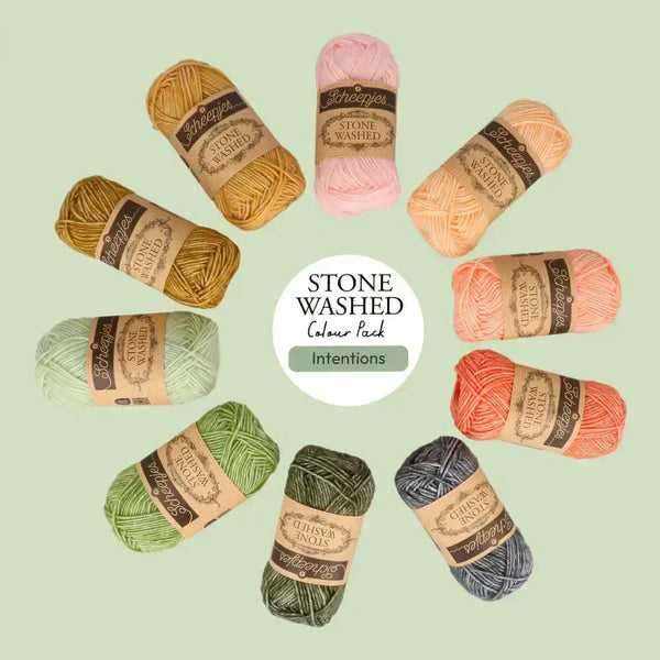 Scheepjes Stone Washed Colour pack (24532) Intentions