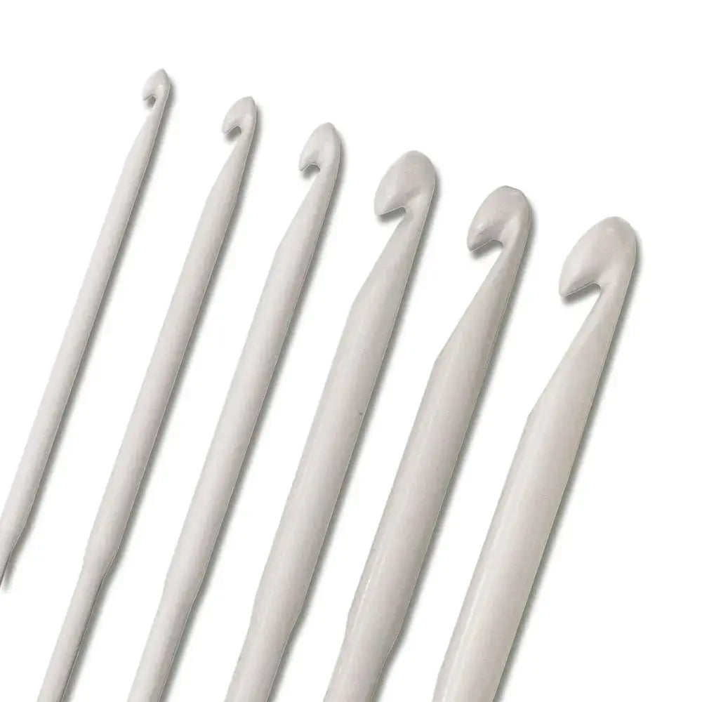 Set de Ganchillos de Aluminio de 2 mm a 5 mm (6 ganchillos) - Pony Classic - Imagen de detalle de punta de ganchillo