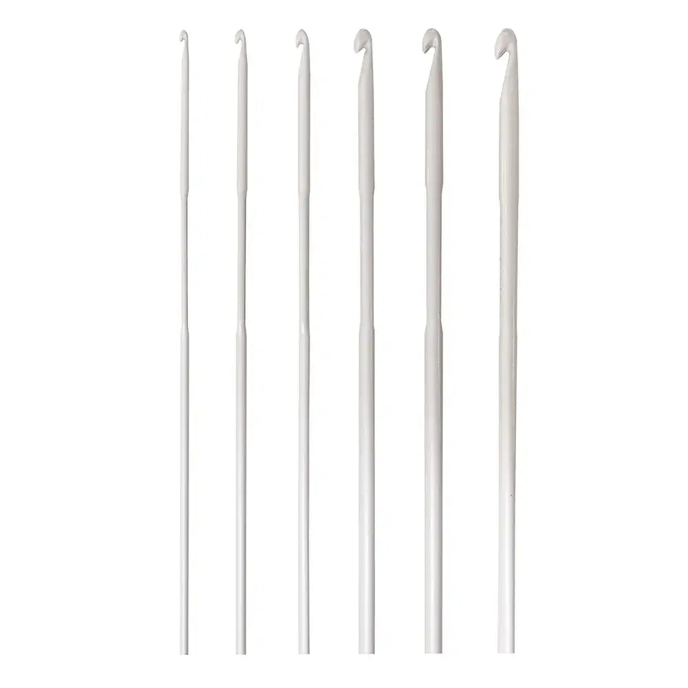 Set de Ganchillos de Aluminio de 2 mm a 5 mm (6 ganchillos) - Pony Classic - Imagen de detalle de perfil de ganchillo