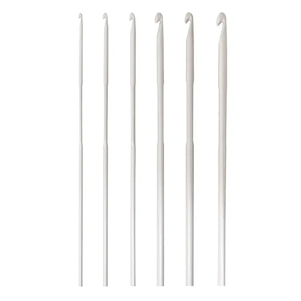 Set de Ganchillos de Aluminio de 2 mm a 5 mm (6 ganchillos) - Pony Classic - Imagen de detalle de perfil de ganchillo