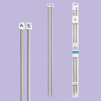 Agujas de tricotar de Aluminio de Pony