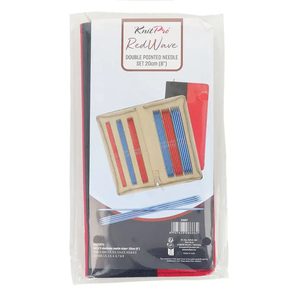 Set de Agujas de doble punta Red Waves 20 cm de KnitPro