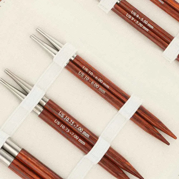 KnitPro Cocoa - set de agujas circulares intercambiables 13 cm