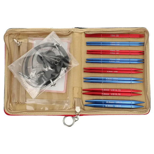 Set de Agujas Circulares Intercambiables Red Waves 13 cm de KnitPro