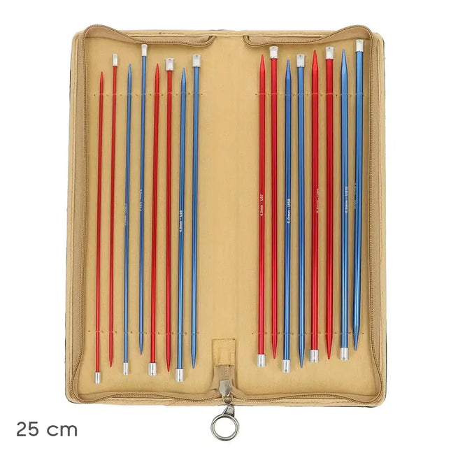 Set de Agujas rectas de tricotar Red Waves de KnitPro 25 cm