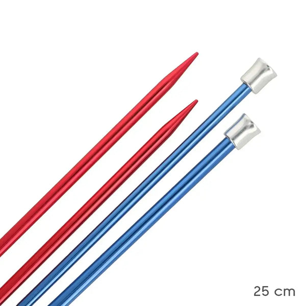 Set de Agujas rectas de tricotar Red Waves de KnitPro 25 cm