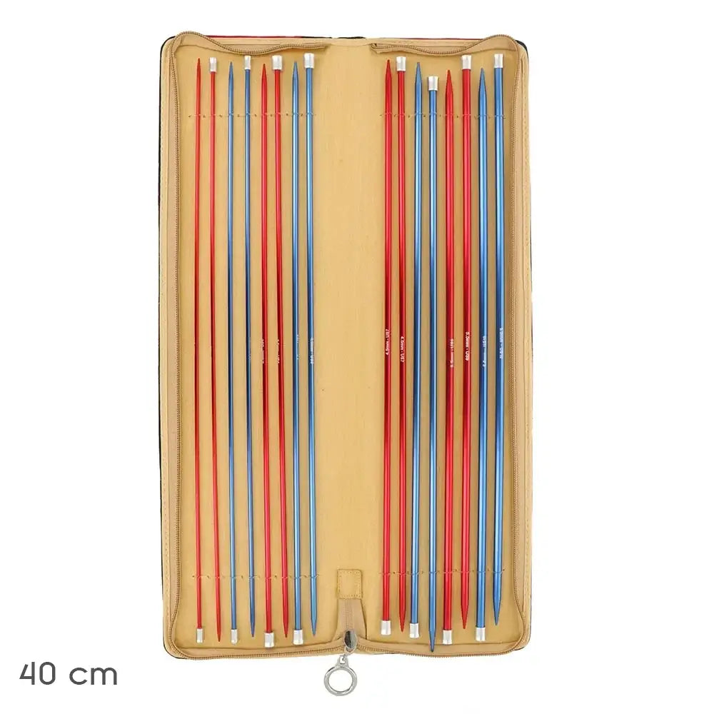 Set de Agujas rectas de tricotar Red Waves de KnitPro 40 cm