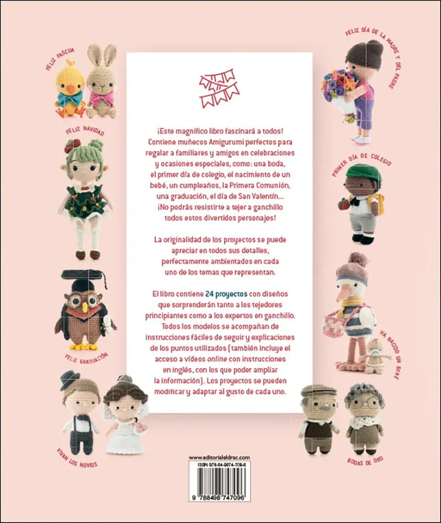 Libro: Amigurumi. Amigos y celebraciones - Contraportada