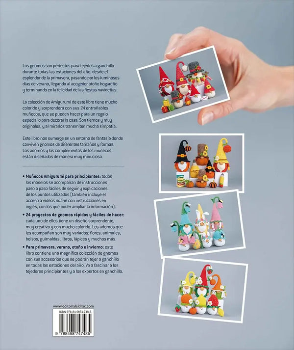 Libro: Amigurumi. Gnomos - Contraportada