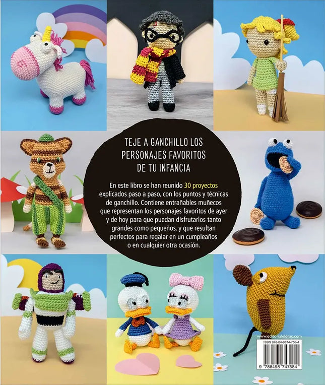 Libro: Amigurumi. Los personajes favoritos de los niños - Contraportada