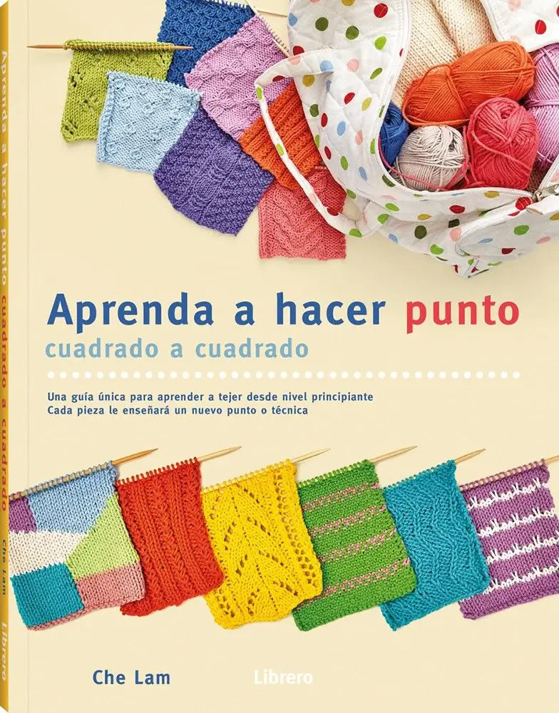 libro: Aprenda a hacer punto cuadrado a cuadrado - Portada