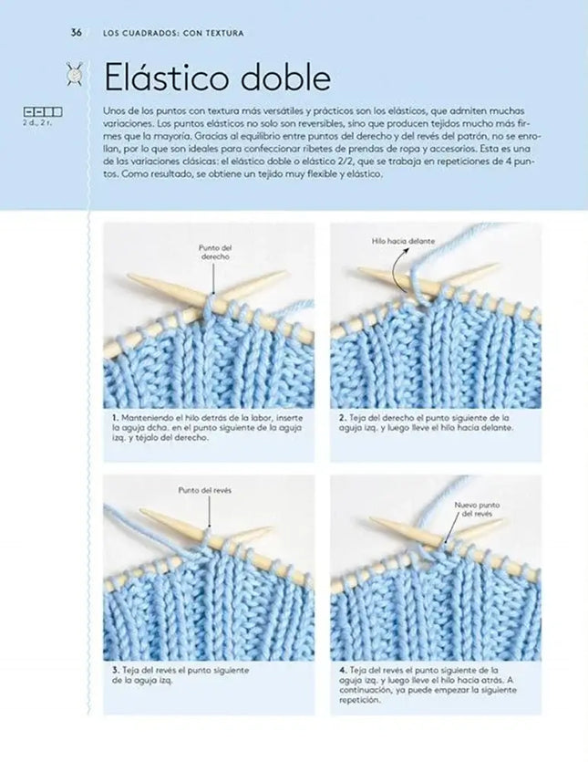 libro: Aprenda a hacer punto cuadrado a cuadrado - Interior 5