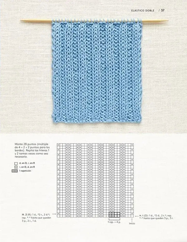 libro: Aprenda a hacer punto cuadrado a cuadrado - Interior 6