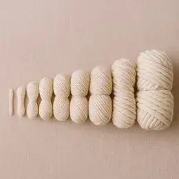 Banner Colección de grosores de hilos y lanas