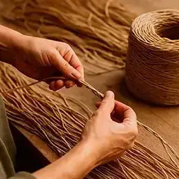 Banner Hilo de Rafia de Papel