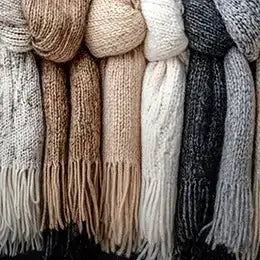Banner Colección de hilos y lanas para bufandas