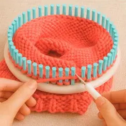 Banner Colección de libros para tejer con telares y tricotosas