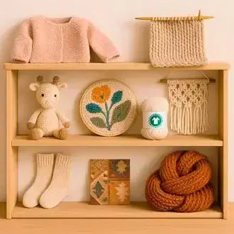 Banner Colección de hilos y lanas según su técnica, tipo de proyecto o especialidad