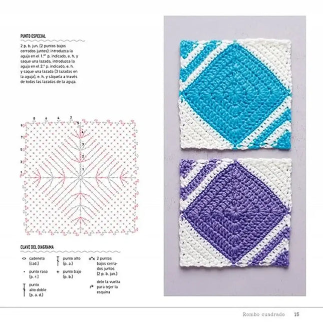 Libro: Bloques a ganchillo: Diseños inspirados en las labores de Patchwork - Interior 2