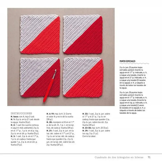 Libro: Bloques a ganchillo: Diseños inspirados en las labores de Patchwork - Interior 4