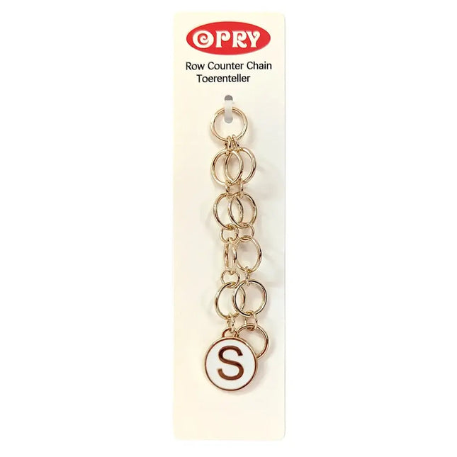 Cadena para contar vueltas de Opry - 24021 - Circulo con S - Oro