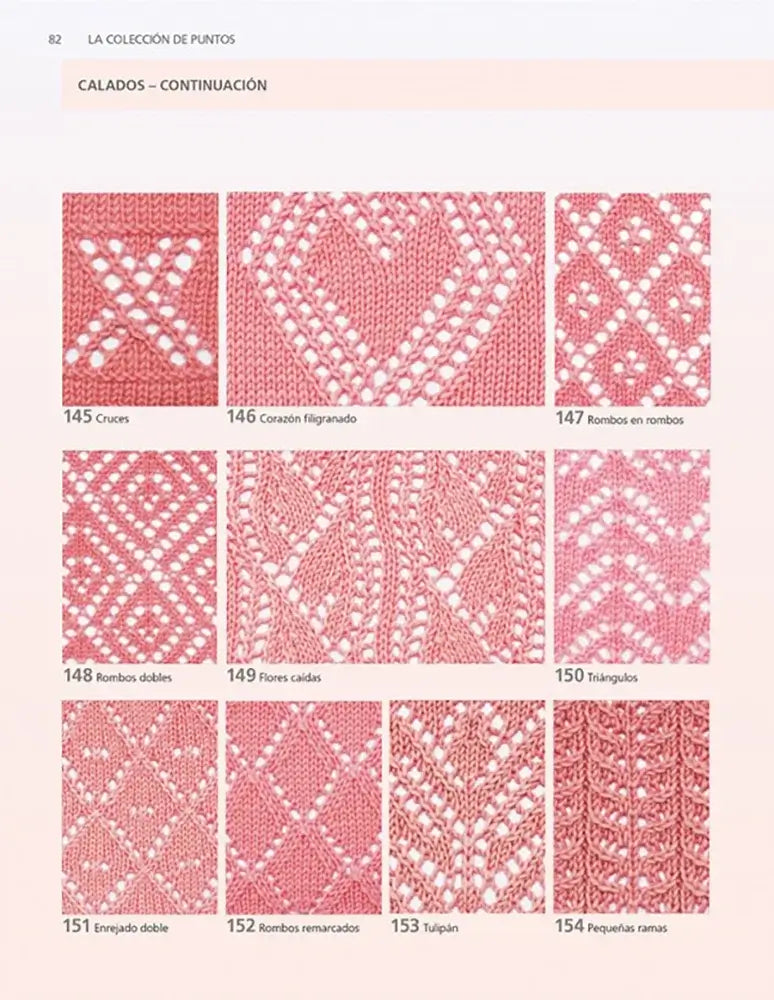 Libro: Colección de puntos de tejido: Guía creativa con 300 puntos que debes conocer - Interior 3