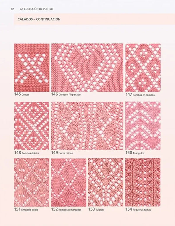 Libro: Colección de puntos de tejido: Guía creativa con 300 puntos que debes conocer - Interior 3
