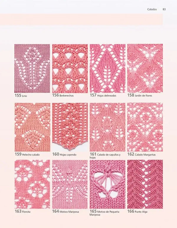 Libro: Colección de puntos de tejido: Guía creativa con 300 puntos que debes conocer - Interior 4