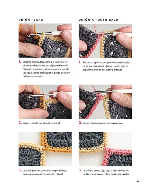 Libro: Cómo unir motivos de ganchillo - Interior 2