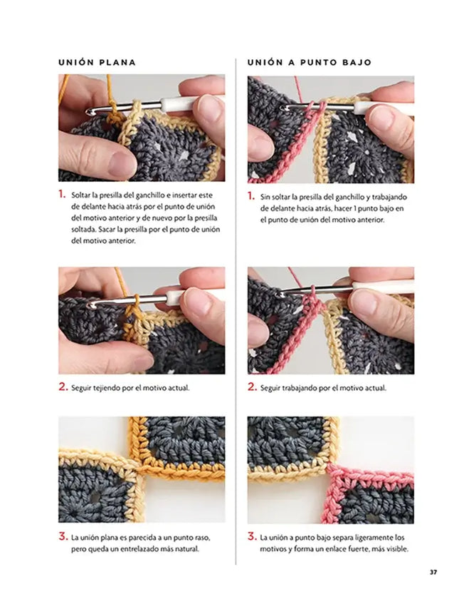 Libro: Cómo unir motivos de ganchillo - Interior 2
