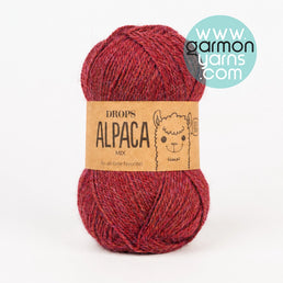 Alpaca Mix (5565) - Granate Claro | Vista de un Ovillo de lana de Alpaca de la marca Drops