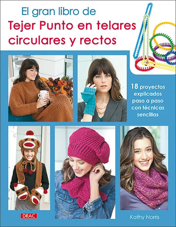 Libro: El gran libro de tejer punto en telares circulares y rectos - Portada