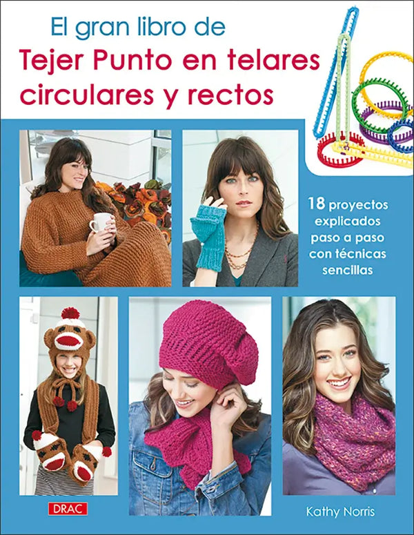Libro: El gran libro de tejer punto en telares circulares y rectos - Portada