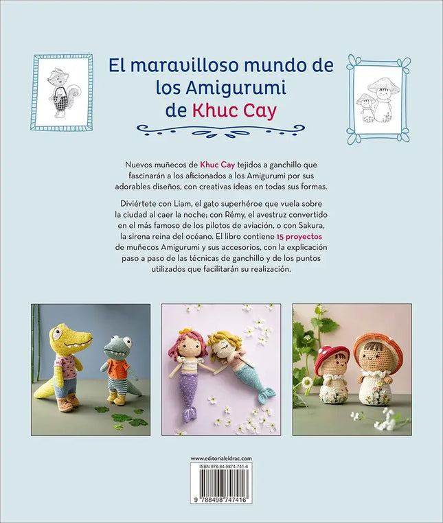 Libro: El maravilloso mundo de los amigurumi de Khuc Cay - Contraportada