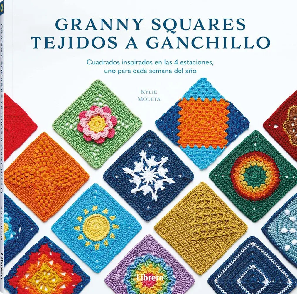 Libro: Granny Squares tejidos a ganchillo: Cuadrados inspirados en las 4 estaciones - Portada