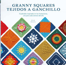 Libro: Granny Squares tejidos a ganchillo: Cuadrados inspirados en las 4 estaciones - Portada