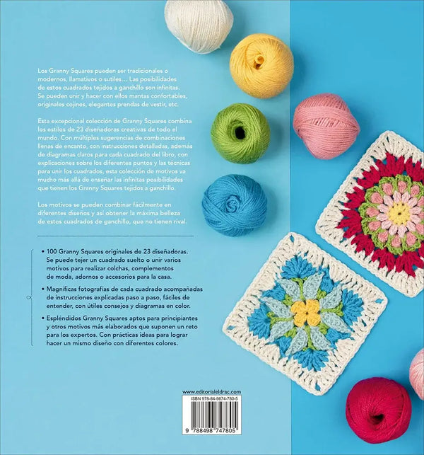 Libro: Guía completa de los Granny Squares - Contraportada